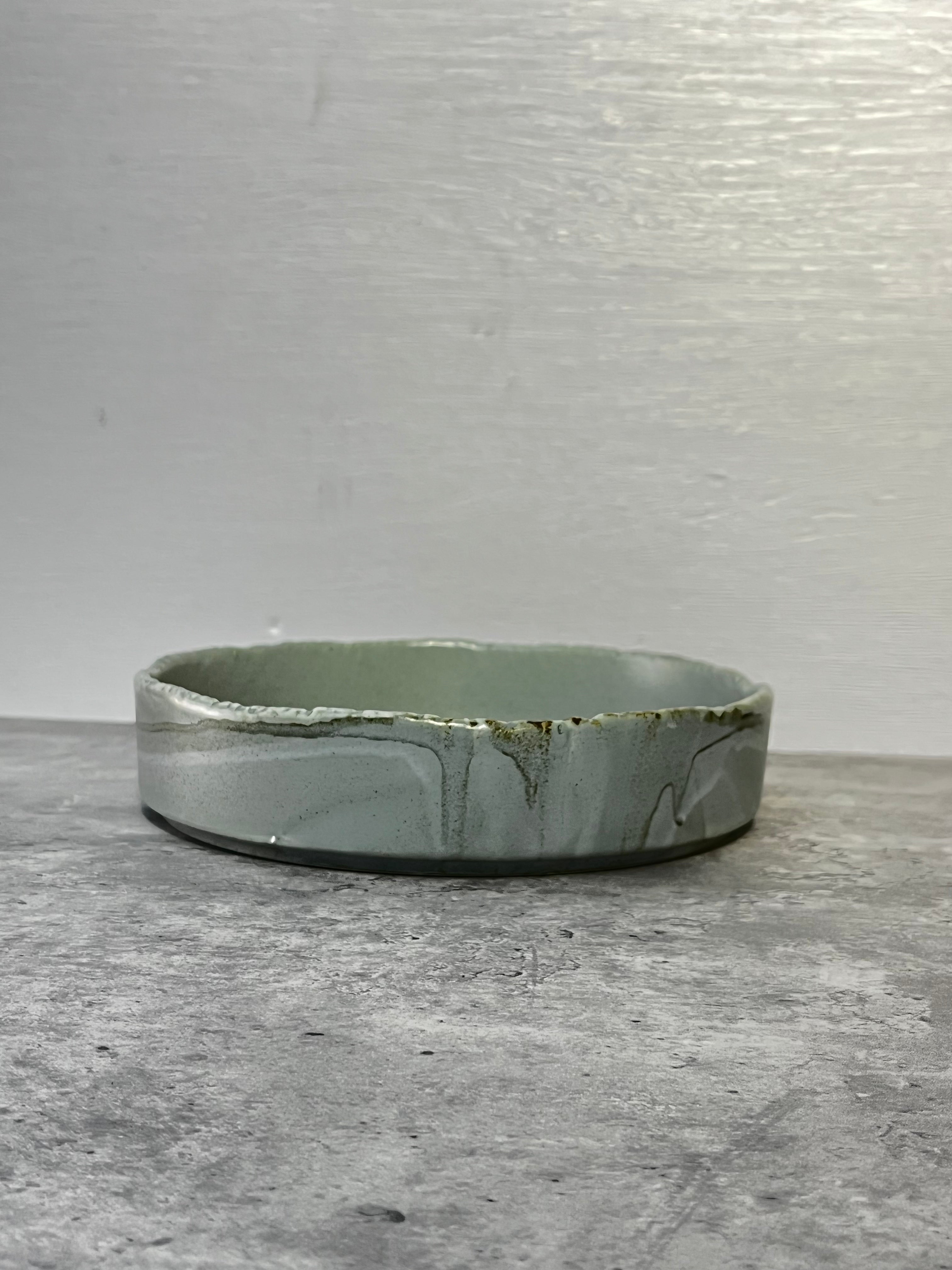 Ash Deep Plate High Rim 8"