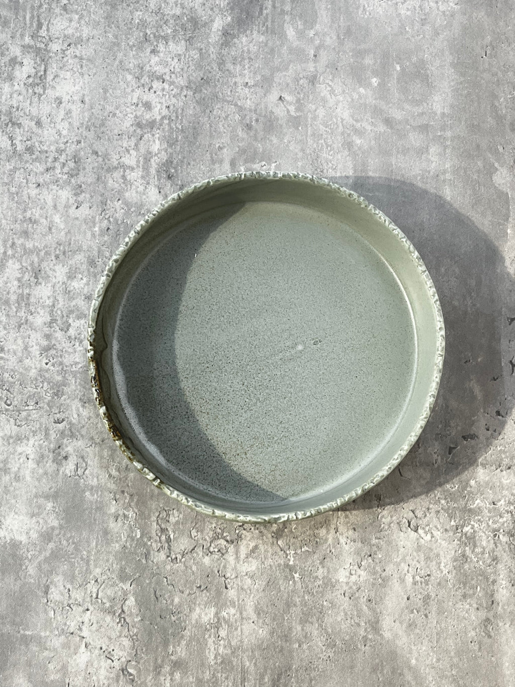 Ash Deep Plate High Rim 8"