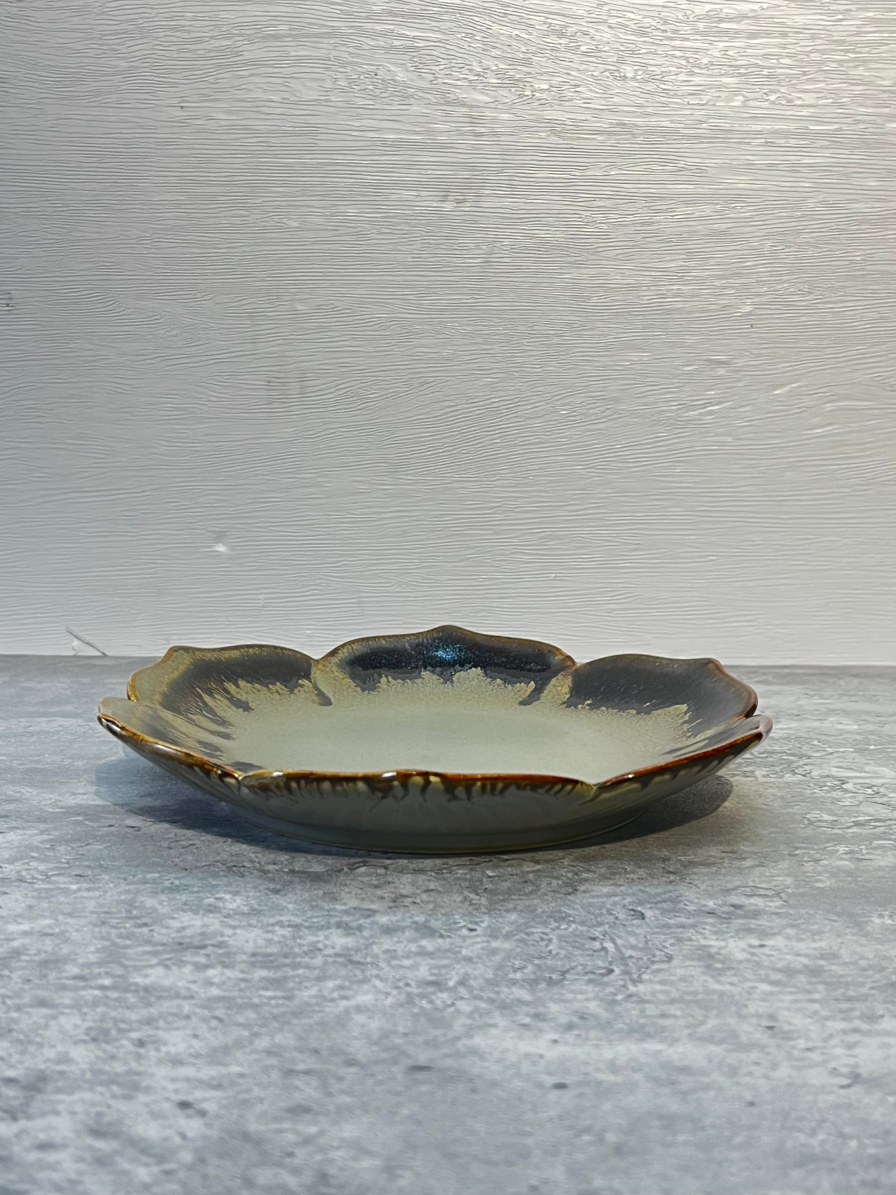 Autumn Flower Plate 7"