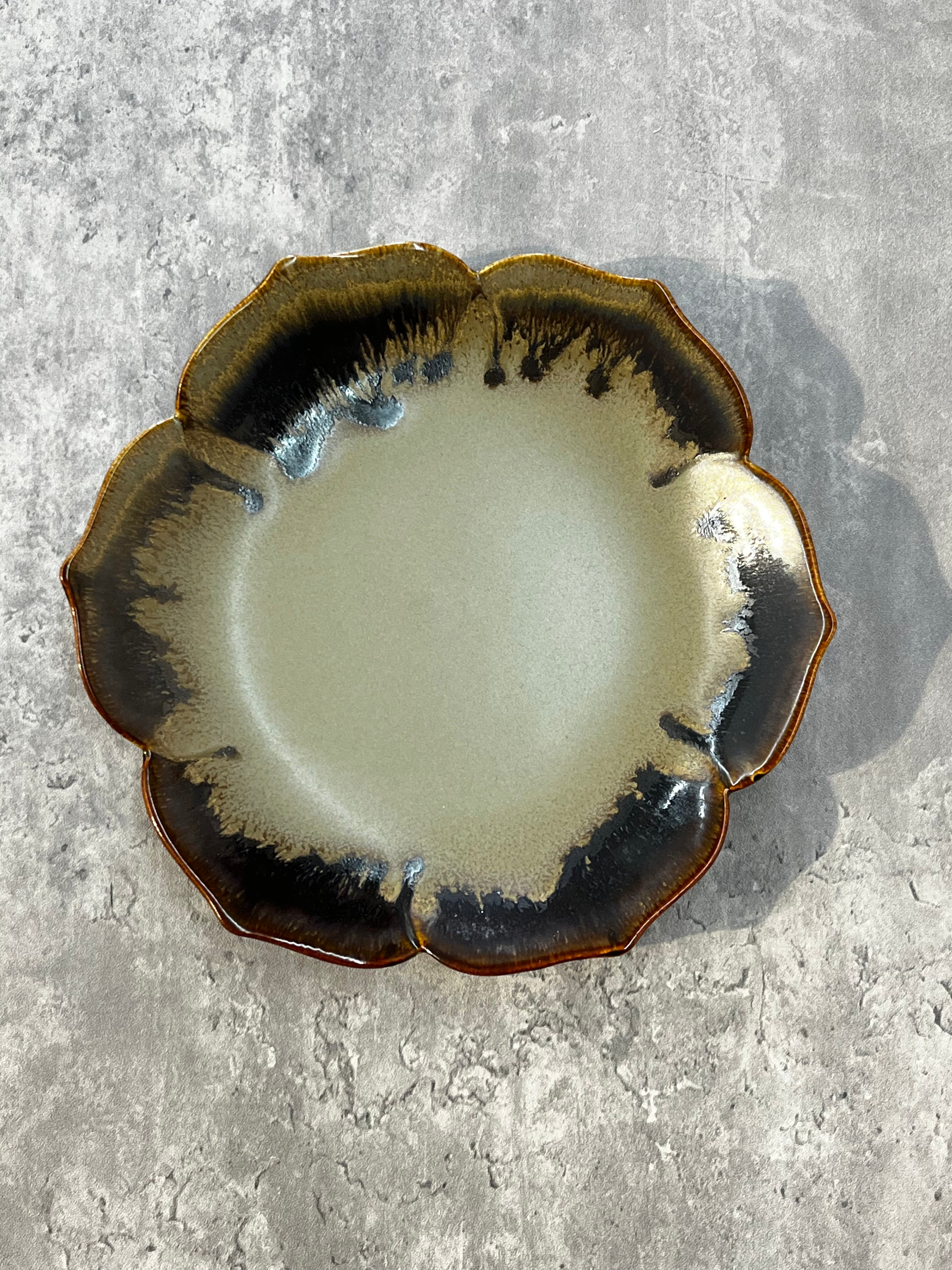 Autumn Flower Plate 7"