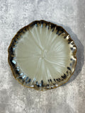 Autumn Lotus Leaf Plate 10"