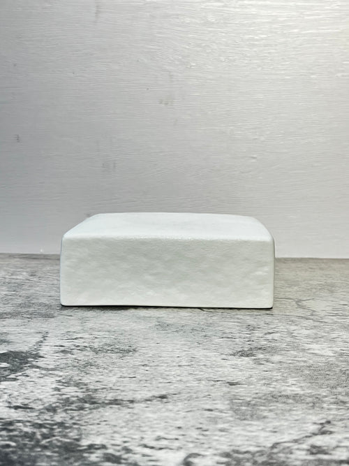 Alabaster Square Plate 6"