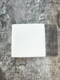 Alabaster Square Plate 6"