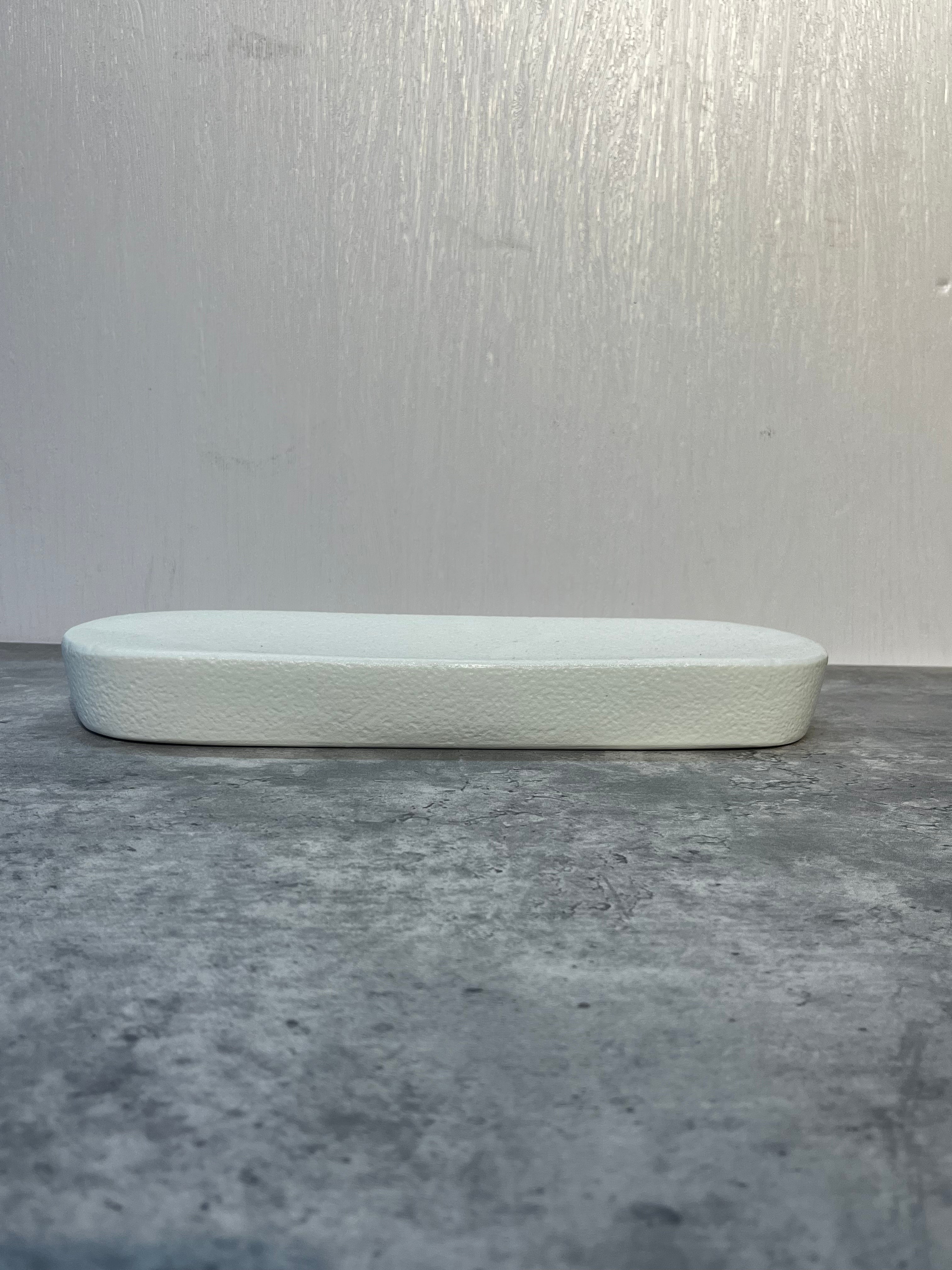 Caviar Dessert Tray White 12"