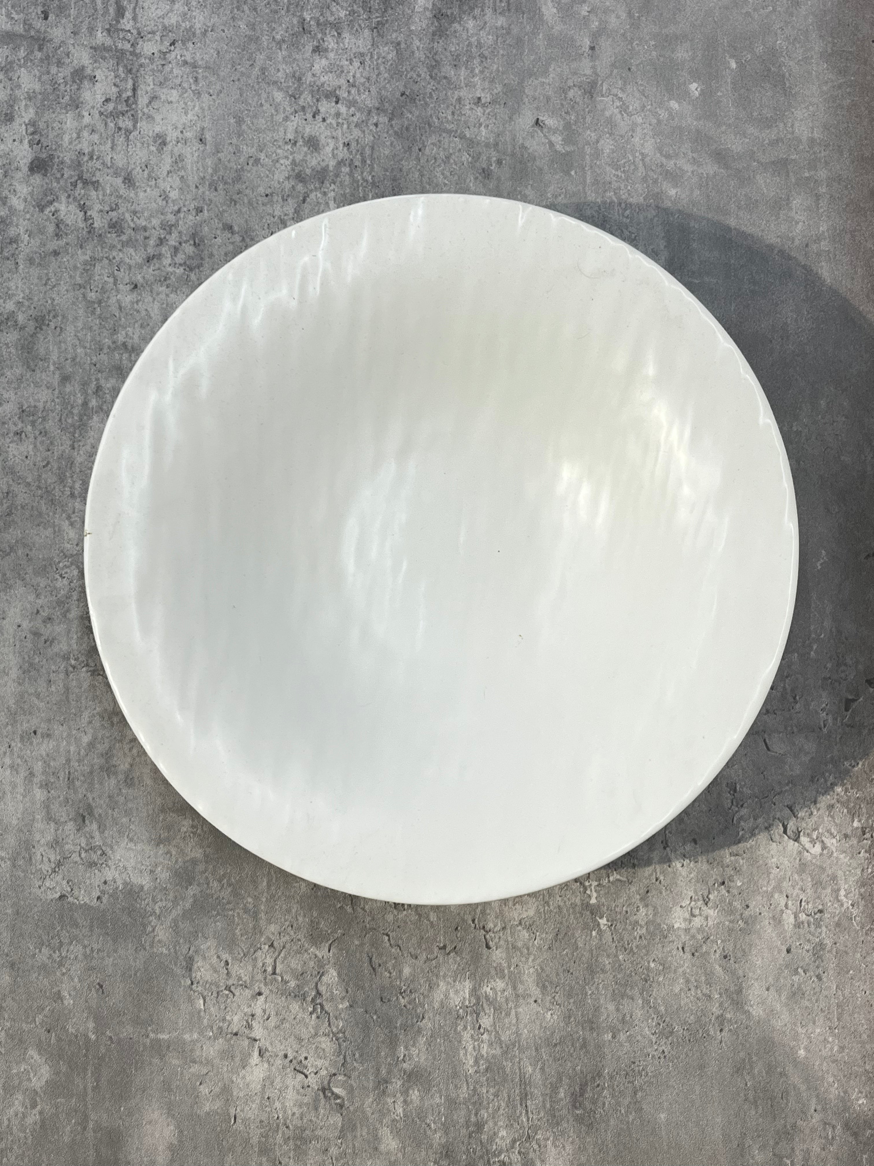 Caviar Pasta Plate White 9.75"