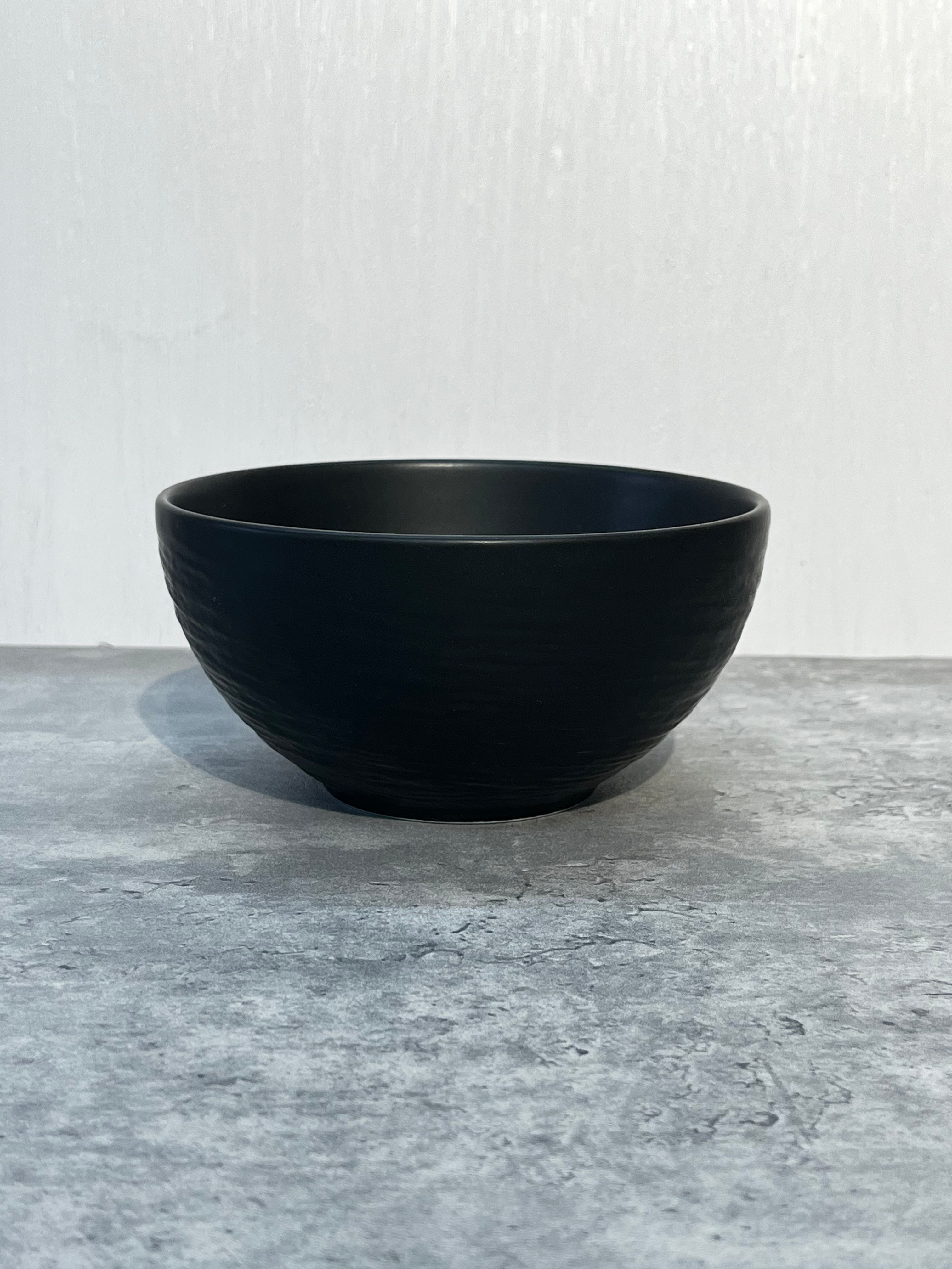 Caviar Rice Bowl Black 5.5"