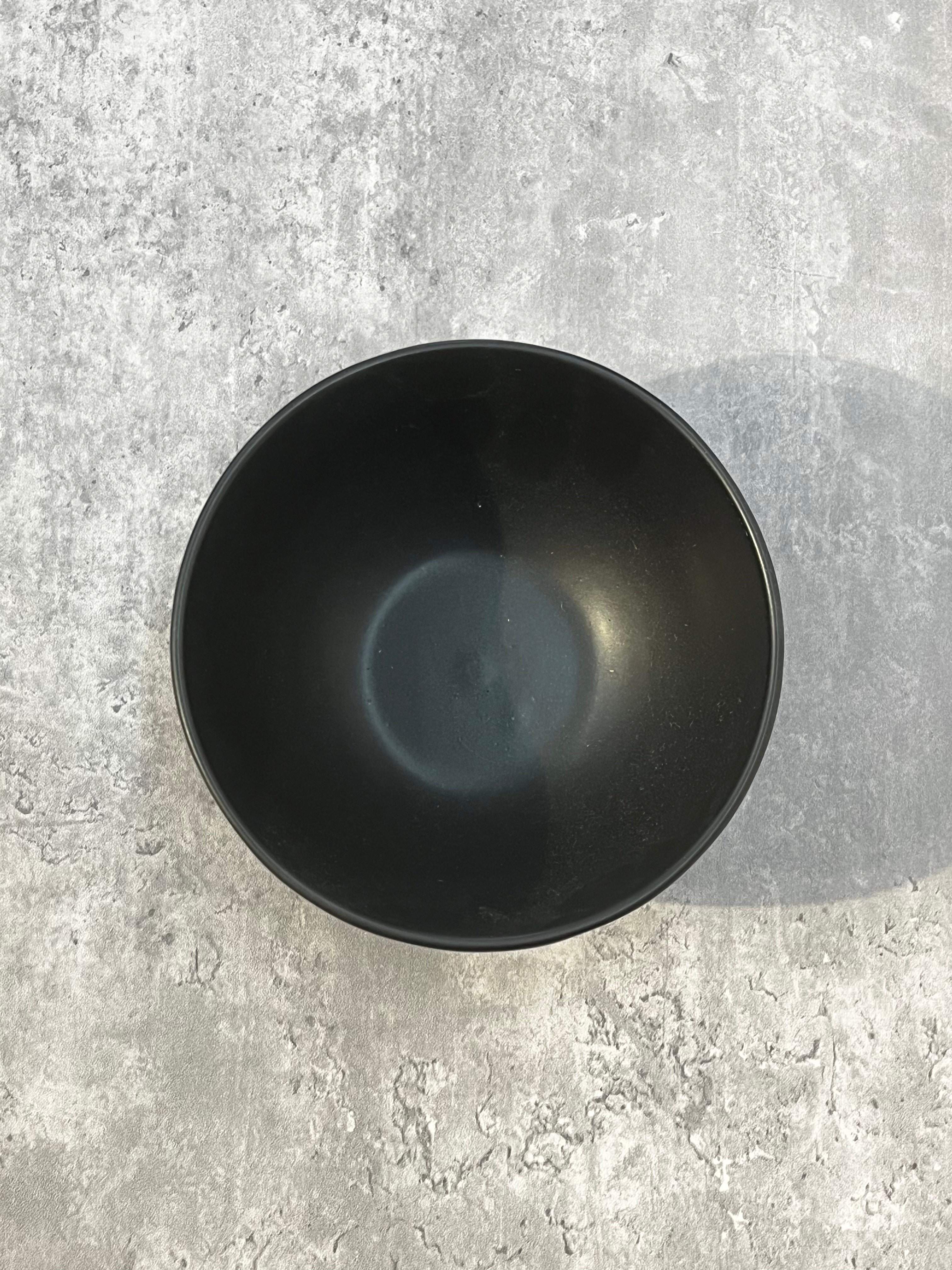 Caviar Rice Bowl Black 5.5"